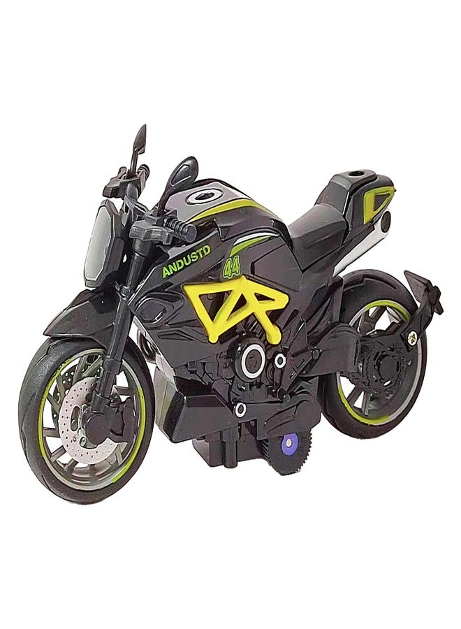 VGRASSP 1:14 Scale Model Pull Back Action Die Cast Superbike Toy Vehicle for Kids - Rubber Tyres, Detailed Exterior Sports Motorcycle Toy - L 12 X B 6 X H 8 CM (Color As Per Stock) (Super Bike) - Image 1